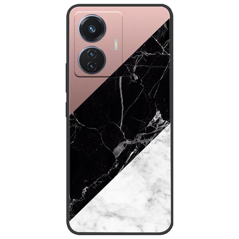 Для vivo T1 4G Y55 4G iQOO Z6 44 Вт V2153 Чехол Мраморный Мягкий Матовый Силиконовый Чехол на Заднюю Панель Для Vivo T1 44 Вт Полная Защита Чехол для Телефона