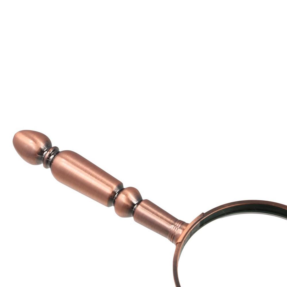 Metal Reading Magnifying Glass Retro High Magnification Loupe 20x Handheld Metal Magnifier Jewelry