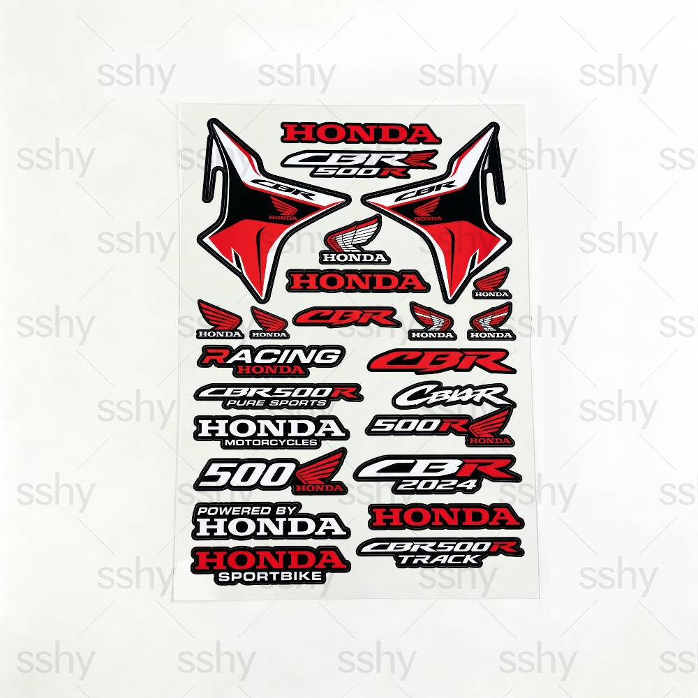 FOR HONDA CBR500R Reflective Motorcycle Stickers Waterproof Vinyl JB Decals for Motorbike Helmet Fuel Tank Bike