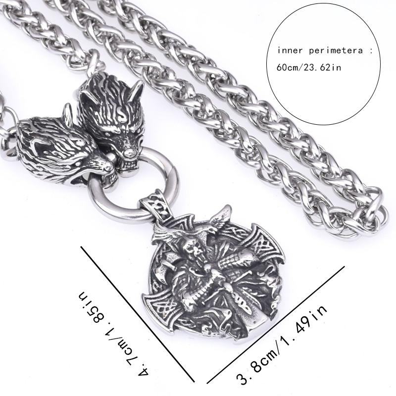 1 шт., мужское винтажное ожерелье с подвеской в ​​виде викинга Одина Томагавка вороны, скандинавское ожерелье, ожерелье в стиле панк, хип-хоп, женский амулет, ювелирные аксессуары, подарок на день рождения