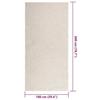 VidaXL ZIZUR Cream Rug 100x200 Cm Jute Look Indoor Outdoor, Outdoor Rug, Floor Mat, Indoor Rug, 4010375