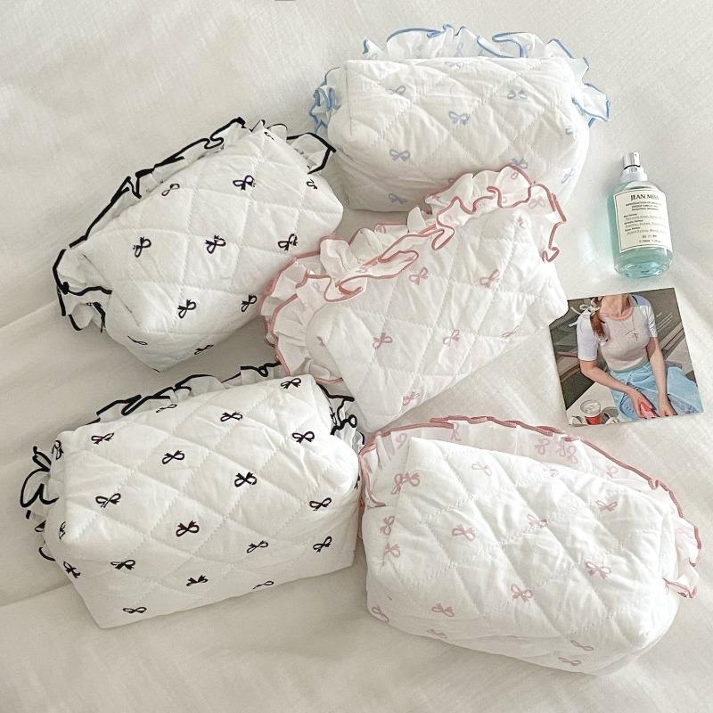 1 шт. Милый пенал с бантом для детей и девочек, шикарный, простой, кружевной пенал с бантом, большая вместимость, канцелярская сумка, школьные принадлежности