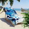 Soccer Theme Blue Splash Towel A must-have beach towel for beach travel