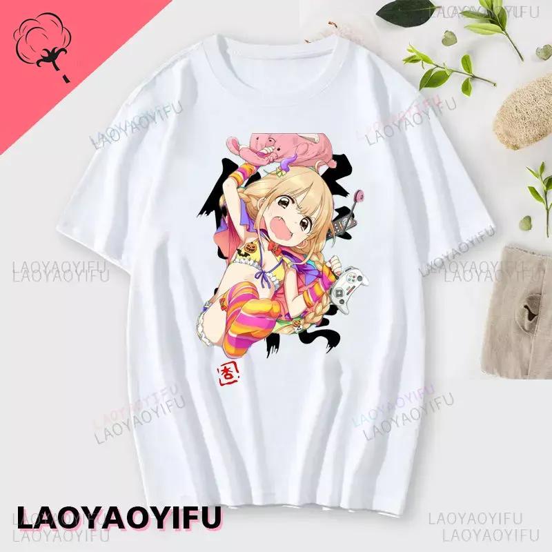 Lose Anzu Futaba Version TShirt 2024 New Kawaii Anime Cotton Tshirt Tees for Unisex Funny cartoon Otaku Tshirt Graphic Tees