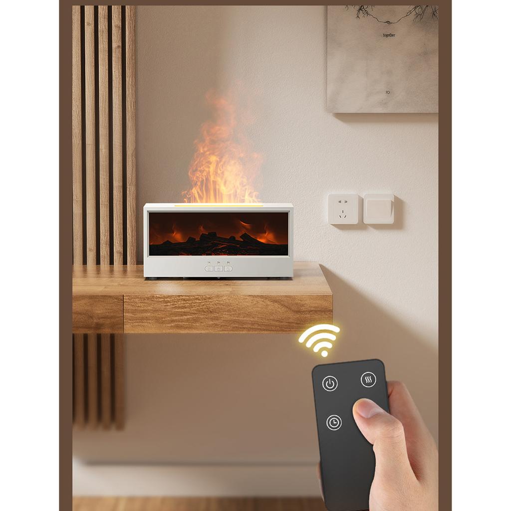 Ретро камин ароматерапевтический аппарат красочный таймер пульт дистанционного управления имитация 3D пламени ультразвуковой аппарат ароматерапии с эфирными маслами