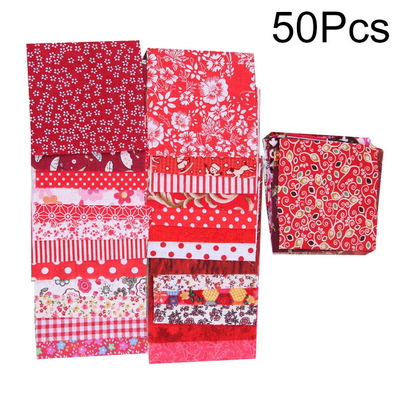 50 шт. Цветочная ткань 10*10 см Хлопковая ткань для пэчворка, рукоделия, шитья, квилтинга, ткань для рукоделия, ткань с цветочным принтом, материал ручной работы