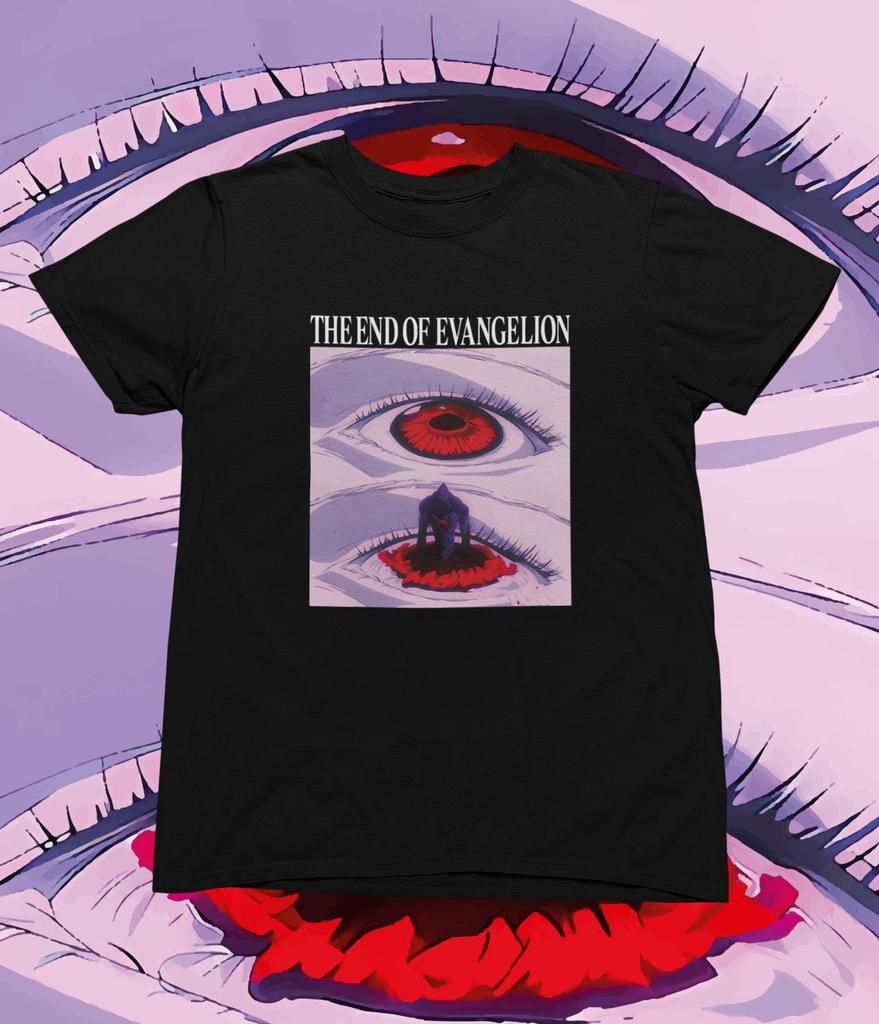 Аниме Неон Genesis Evangelion Конец Evangelion Печатная Футболка Унисекс и Женская Футболка Унисекс Топ Футболка 2026 Лето Новая Футболка