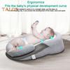 Baby Feeding Support Pillow Infant Lounger Reflux Wedge with Safety Strap Baby Breastfeeding Bottle Feeding Pillow Portable Baby Cushion