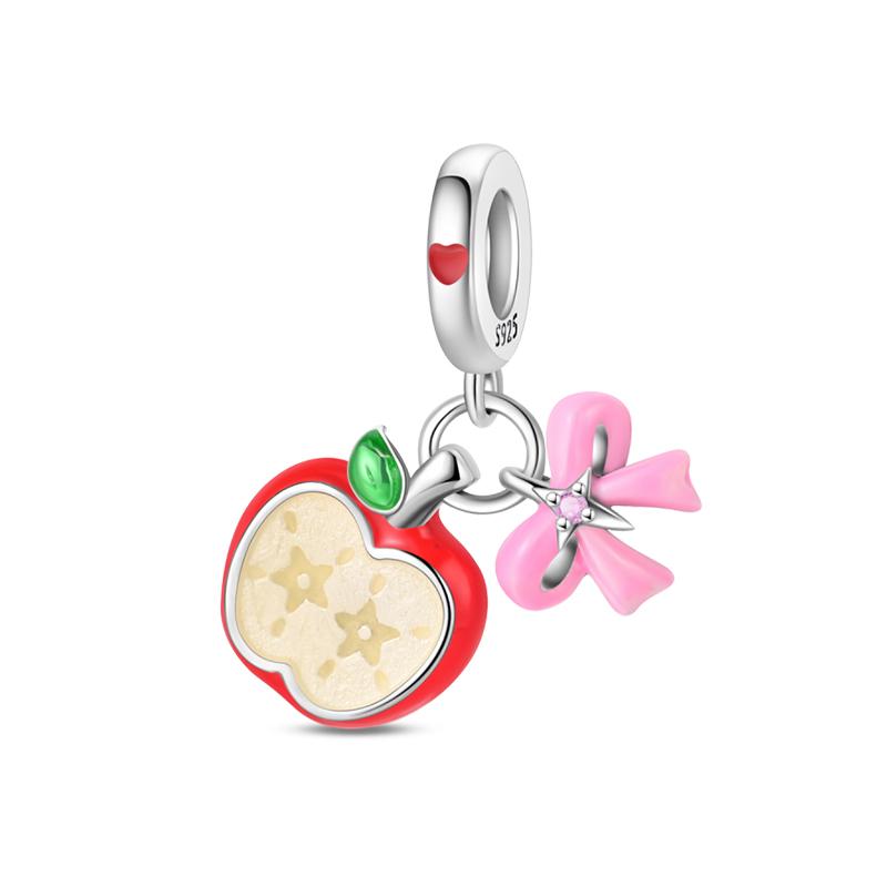 New 925 Silver Strawberry Cherry Fruit Series Charms Beads Fit 3mm 925 Original Bracelets DIY Birthday Jewelry Gifts