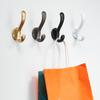 1 Set Storage Hook Multifunctional Waterproof Smooth Edge with Screws Solid Color Storage Space Saving Handbag Hat Coat Hook Household Supplies