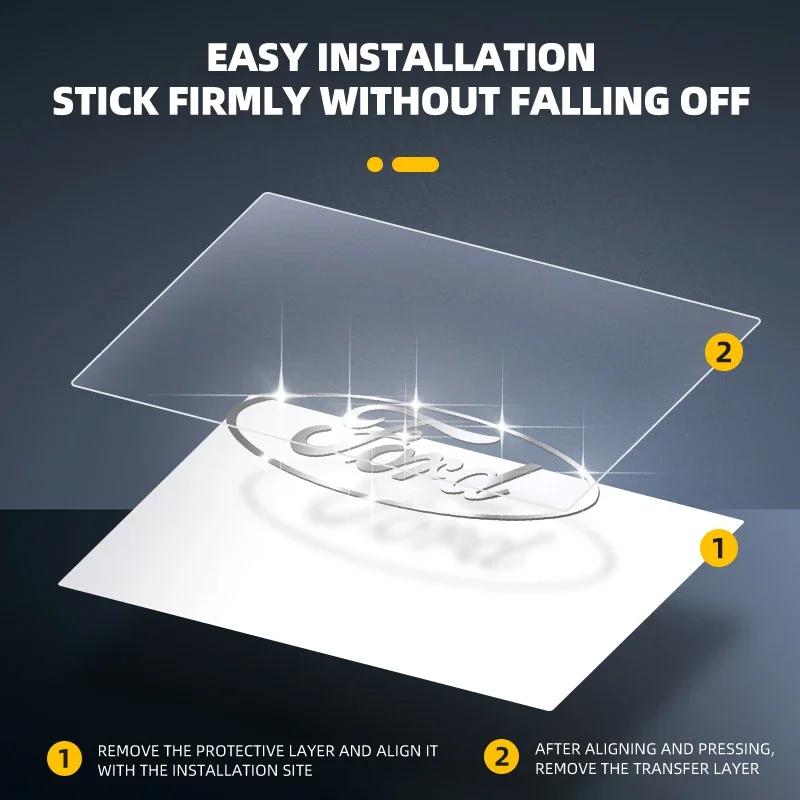 Новые автомобильные аксессуары Сделай сам Металлическая наклейка на автомобиль Логотип Маркировка Эмблема Значок Наклейки Для Ford ST FOCUS 2 3 Mondeo Fiesta Kuga MK2 MK3 MK4