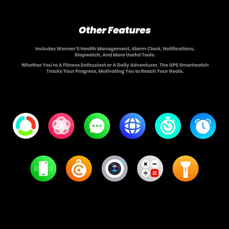 Умные часы Bluetooth Call Dual Band GPS Air Pressure Compass Outdoor Threeproof Mens Bracelet