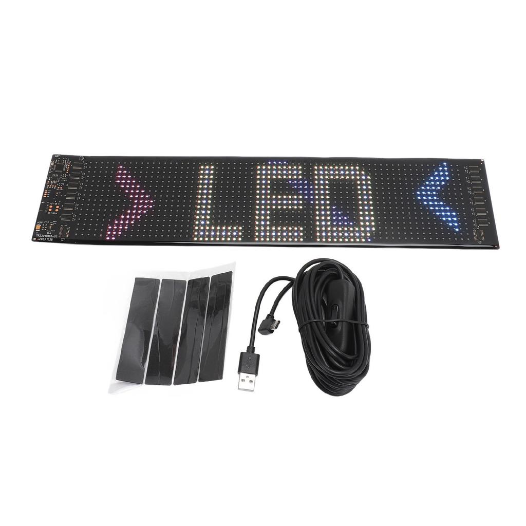 LED Car Sign Flexible LED Matrix Panel APP Control Custom Text Pattern Programmable Scrolling Sign