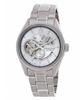 Star Contemporary Stainless Steel Skeleton Silver Dial Automatic RE-AV0125S00B 100M Men's Watch