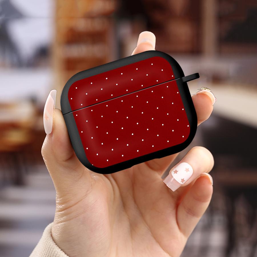 Red White Polka Dots Earphone Cases Cover Case For Airpods 4 1 Pro2 3 2 Pro Pro3