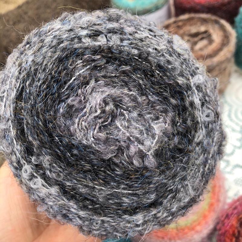 50 г/шт. свитер градиентного цвета, пушистая массивная пряжа средней толщины, массивная пряжа