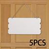 5 шт. Неокрашенный деревянный подвесной знак, бирка, баннер, декоративный, креативный, лист, пустая доска