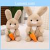 Adorable Sitting Carrot Rabbit Plush Toy Cute Bunny Doll For Girls Holiday Gift