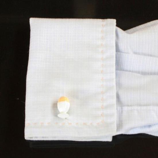 Мастерская запонок Камакура Запонки в виде вареного яйца cf1145