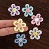 Supplies Five Petaled Floret Flower Patches Headwear Accessories DIY Crafts Knitting Material