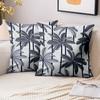 Pieces Tropical Palm Tree Print Square Throw Pillow Cases Pattern Cushion Cover Suitable for Sofa Bedroom Car Pillow Cover