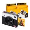 Kodak Mini Shot 3 Retro 4PASS 2-in-1 Instant Camera & Photo Printer (7.6cm X 7.6cm) + 68-Sheet Bundle, White