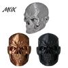 SUV Hitch Plugs Skull Trailer Cover, Universal Tow Ball 3D Printed Dust Hardcore Style Truck Gear Cap Protector with Crack Texture, Rustproof
