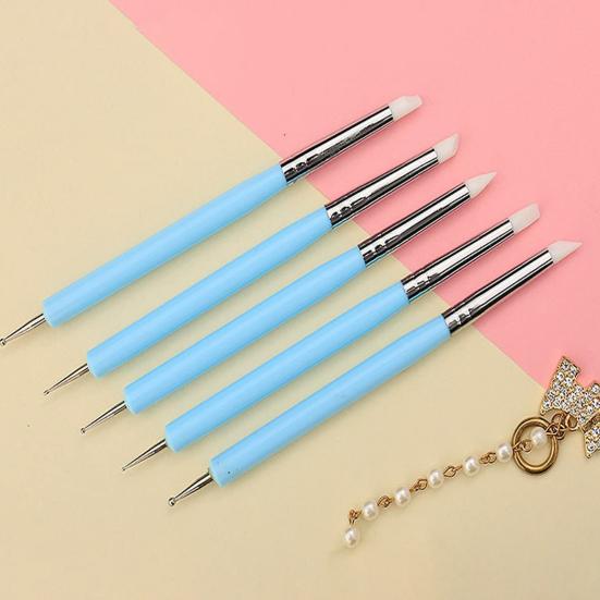 9 шт. глиняный инструмент, гладкий силиконовый, удобный захват, набор инструментов для нанесения точек, инструмент для лепки из глины, керамическая глина для рисования