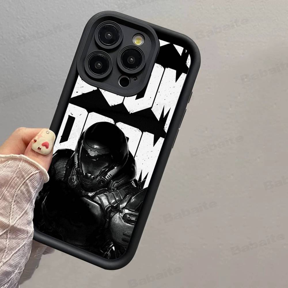Классическая игра D-DOOM-E-EternalS Силиконовый чехол для телефона Для IPhone 17 Pro Max 16 15 14 13 12 11 Plus 17 Air