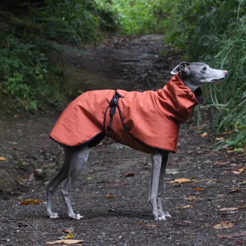Fashion Raincoat for Airless terrier Soft Puppy Clothes Warm Waterproof Coat for Italian Greyhound Whippet Dog Jacket