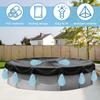 10 Pcs Pool Cover Weights with Hooks Leakproof Swimming Pool Cover Hanging Bag PVC Heavy Duty for Above Ground Pool