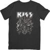 Kiss Music Футболка унисекс из качественного хлопка черного цвета для мужчин и женщин