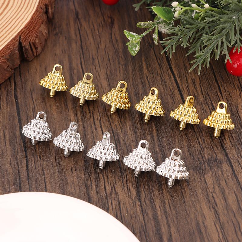 50/100Pcs Pendant Set Balls Charms Pendants Caps Decoration Holder Sphere Stand Replacement Creative Accessory Christmas Parts