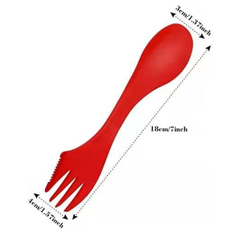 Opener Utensil Environment Protection Soup Spoon Spoon Fork Plastic Spoon Spork Bottle Opener Fork