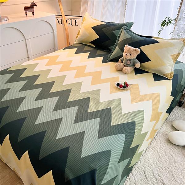 Модная хлопковая простыня с принтом, покрывало, благоприятное для кожи, моющееся одеяло, покрывало, наматрасник  (Нет наволочки)