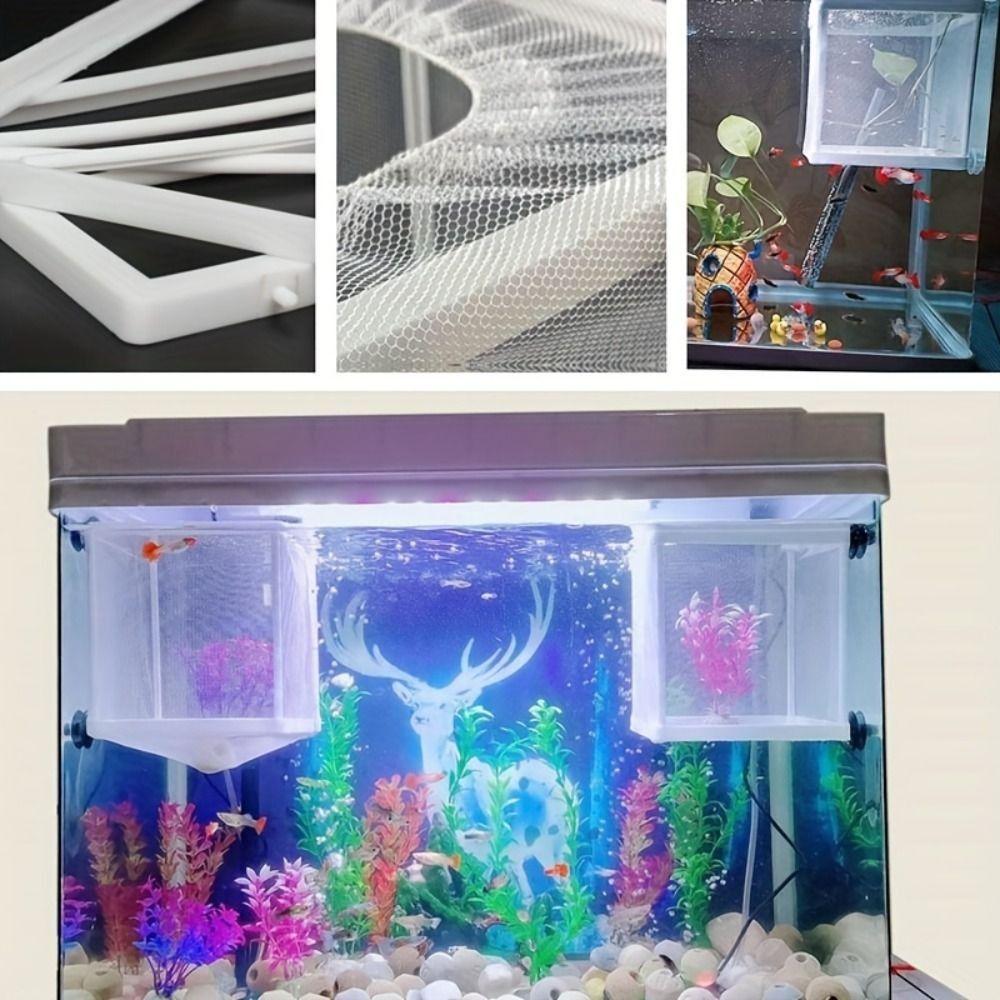 Аквариумная сетка для разведения рыбы, изоляционная сетка, подвесной аквариум, инкубатор для мальков креветок