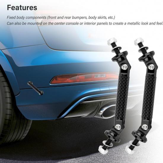 2PCS Bumper Quick Release Fasteners,Carbon Fiber Adjustable Quick Release Bumper Clips,Universal Bumper Holder Automotive Exterior Accessories for