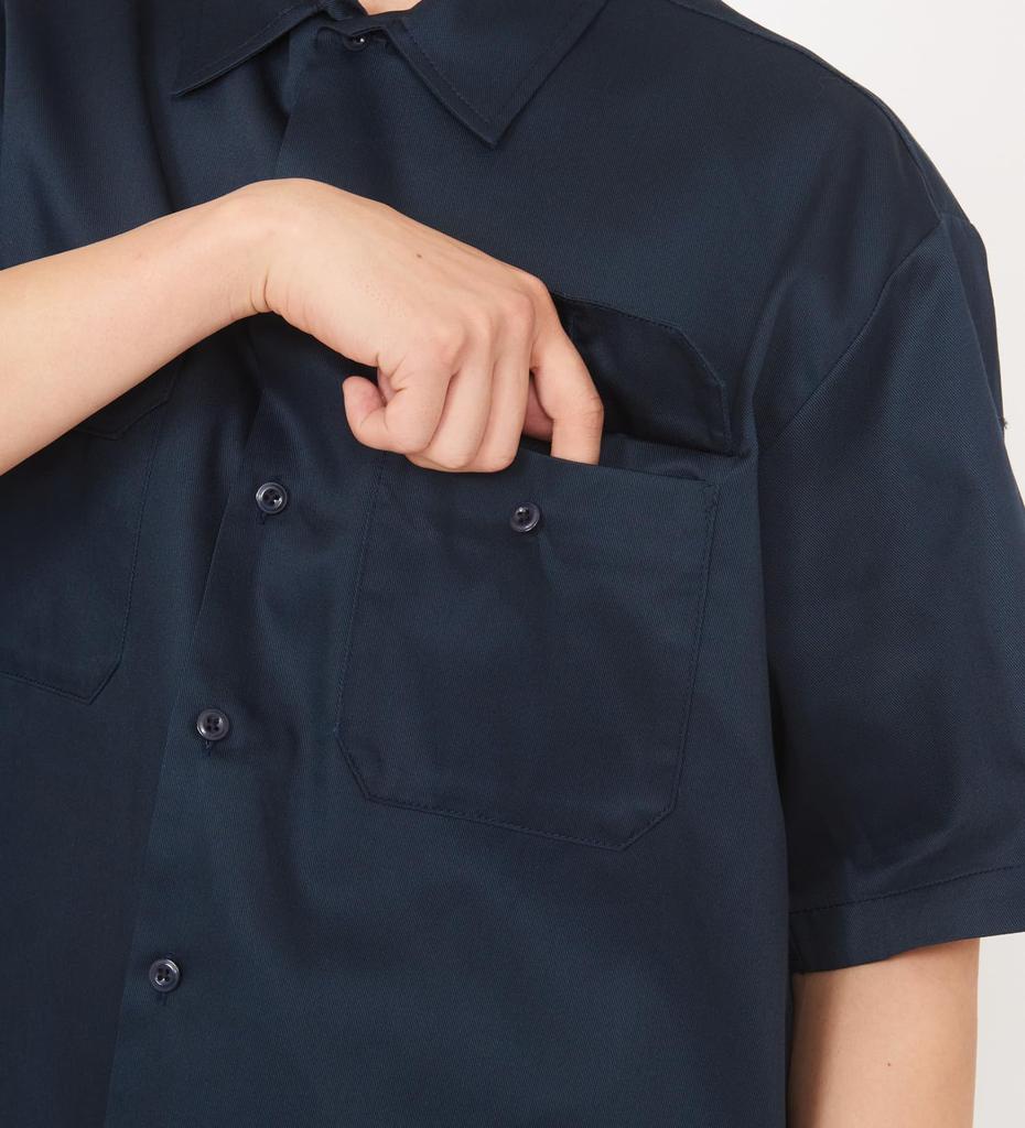 Рабочая рубашка Dickies Original Fit с длинным рукавом Темно-синяя 1574 S