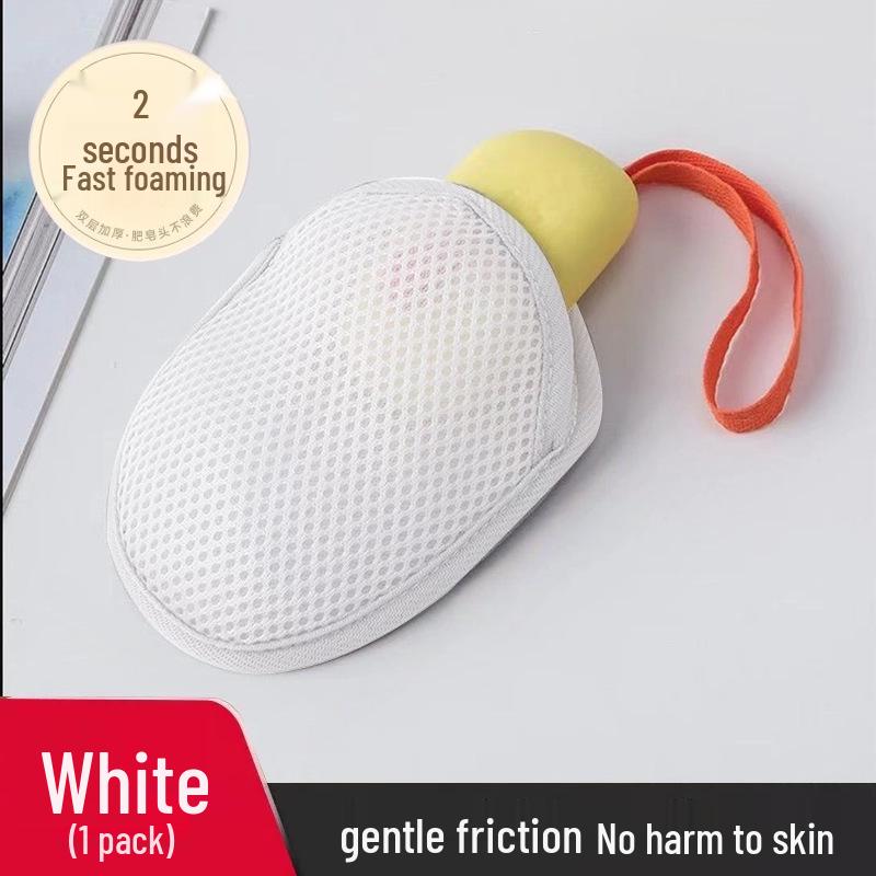 Dual-Sided Soap Foaming Net Bag for Bath & Face