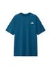 GTD Melange Crew Short Sleeve Mountain Size M Men's T-Shirt, Blue,