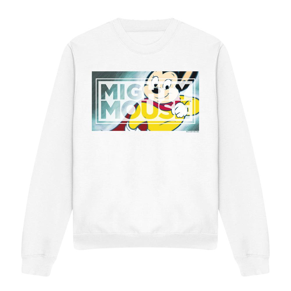 Mighty Mouse Unisex Adult Mighty Rectangle Sweatshirt