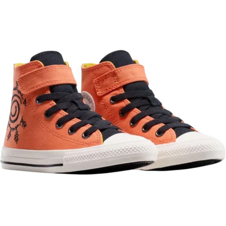 Naruto x Converse Chuck Taylor All Star High GS Naruto Kids Sneakers Orange Pale-Magma Black A14840C