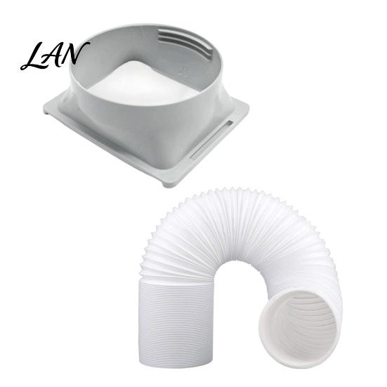 Replacement Coupler for Portable Ac 5.9 Inch AC Exhaust Hose Adapter Square to Air Conditioner Accessories Round Vent Connector Mobile Conditioner,