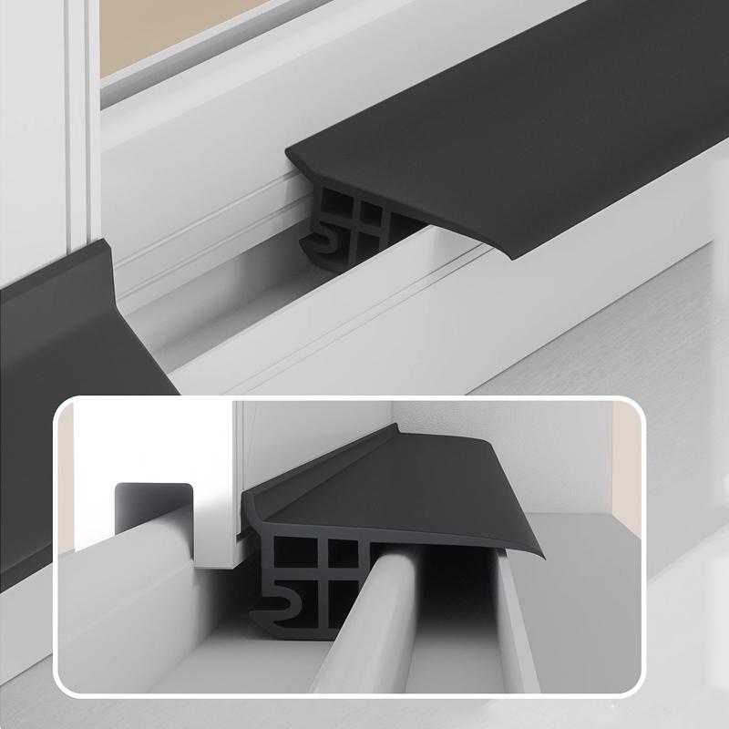 1м Алюминиевый сплав Кромка окна Водоотводная уплотнительная лента Балкон Водоблокирующая планка Раздвижное окно Ветрозащитная водонепроницаемая доска