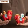 Китайский стиль Смола Лошадь Удачи Чайный питомец Древний цветочный горшок Ландшафтный дизайн Чайная фигурка Игрушки для игры Чайная статуэтка Украшения Коллекция