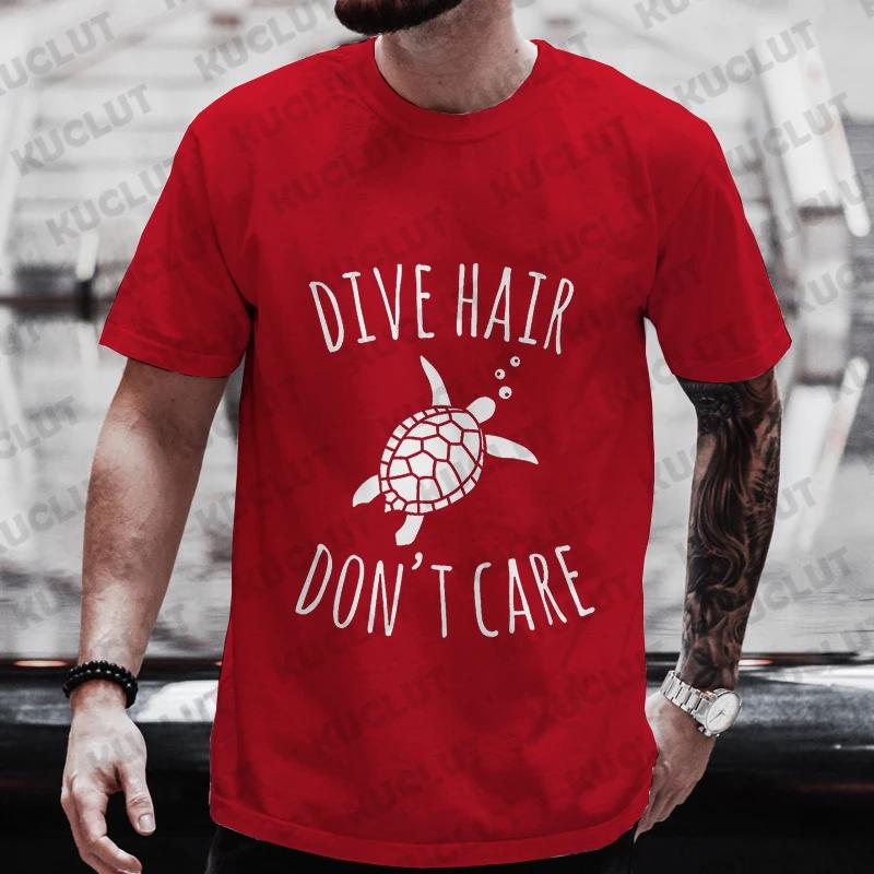 Diver 200 Bar Смешные футболки Мужские летние рубашки Harajuku с коротким рукавом Уличная одежда Топы свободного покроя Одежда для подводного плавания Мужская одежда