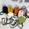 Outdoor Simple Canvas Bundle Bag Fitness Drawstring Shoulder Bag Casual Mobile Phone Bag, Portable Kettle Satchel