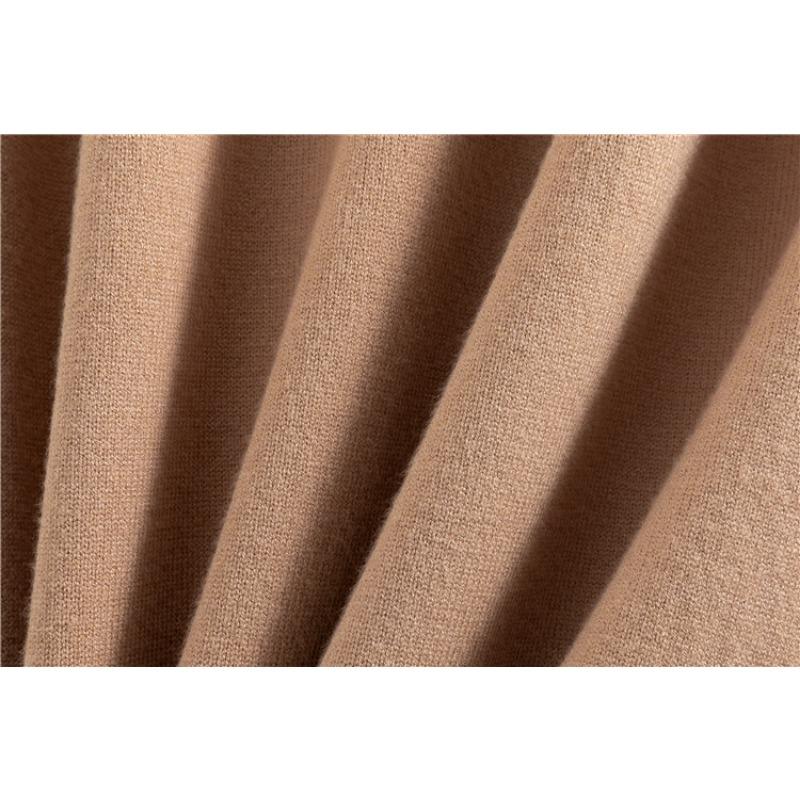 Платье женское вязаное длинное с V-образным вырезом, свободного кроя, большого размера, однотонное