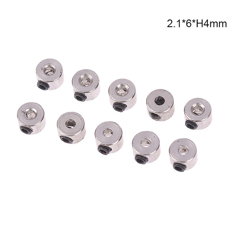 10 шт., фиксатор вала колеса, стальная втулка, стопор шасси, внутренний диаметр 2,1/3,1/4,1/5,1 мм для радиоуправляемого самолета