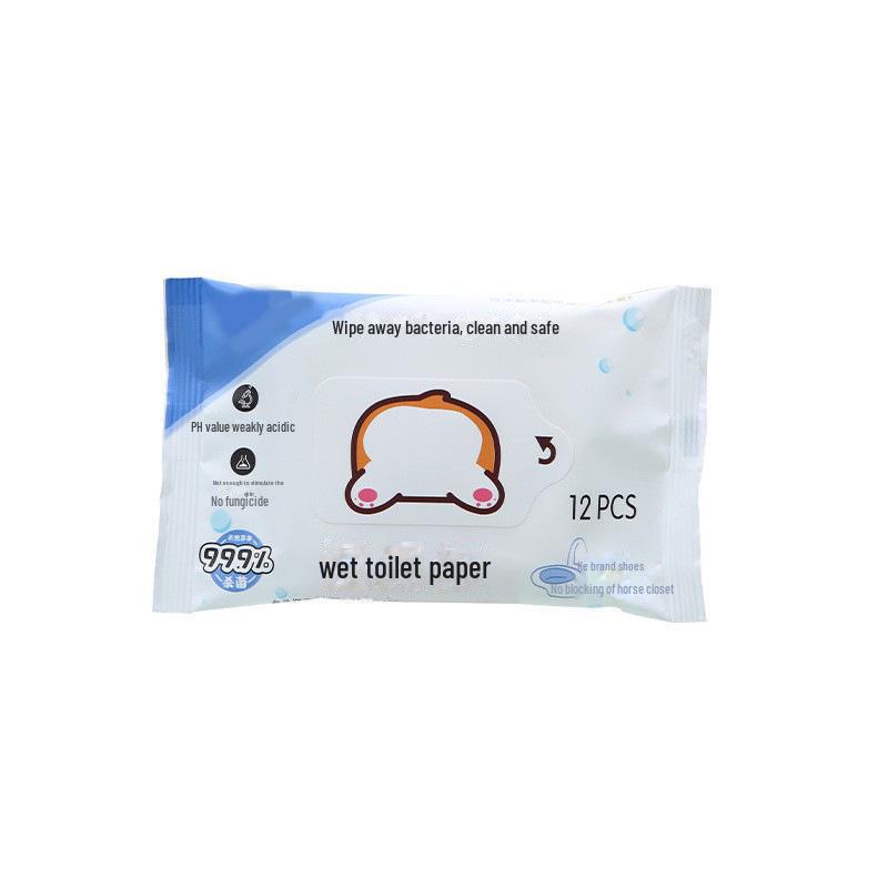 "80-Pack Wet Toilet Wipes for Household Use"